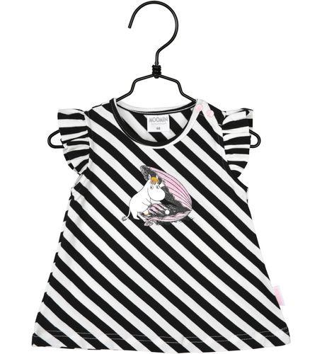 Muumi Simpukka -mekko, mustavalkoinen, vauvat