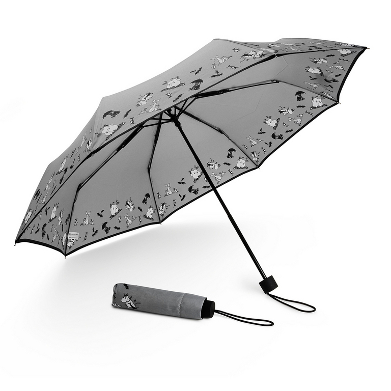 Lasessor Muumi Figuria -sateenvarjo, harmaa