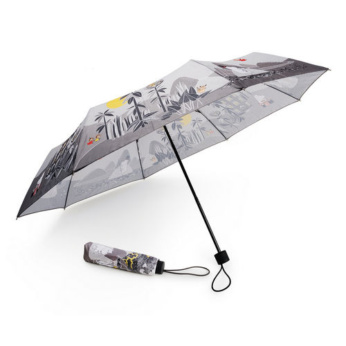 Lasessor Muumi Saaressa -sateenvarjo, harmaa