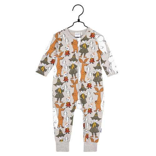 Muumi Tuumata-pyjama, harmaameleerattu, 56 ja 68 cm