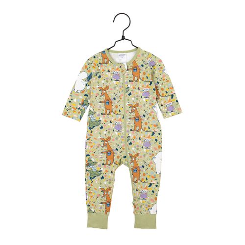 Muumi Terrazzo-pyjama, vaaleanvihreä, 56 - 86 cm