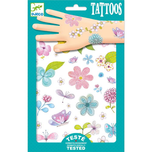 Djeco tatuoinnit - Fair flowers of the field