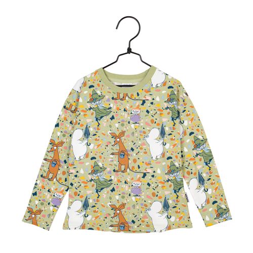 Muumi Terrazzo-paita, vaaleanvihreä, 98 cm